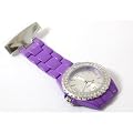 Henley Glamour Purple Enamel Beauticians Fob Watch