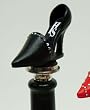 Black High Heel Bottle Stopper