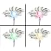 Master Craft Color-Changing Flower Solar Lights, Set of 2