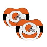 Baby Fanatic NFL Cleveland Browns Baby Fanatic 2-Pack Pacifiers