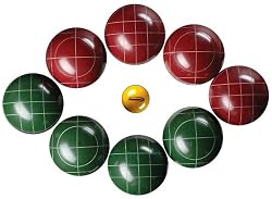 Halex Premier Bocce Set (107mm Resin Balls)