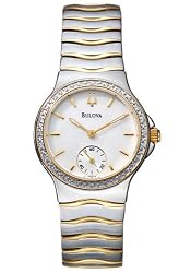 Bulova Women's Diamond Two Tone Watch 98W12