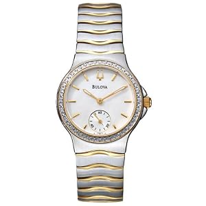 Bulova Women's Diamond Two Tone Watch 98W12