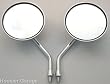 5 Round Motorcycle Mirrors - Honda Sabre Spirit 700 750 1100