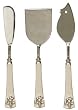 Decorative Cheese Set of Three With Fleur De Lis Handles
