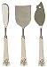 Decorative Cheese Set of Three With Fleur De Lis Handles