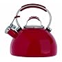 Prestige Enamel Stove Top Kettle, Red, 2.0 Litre