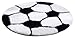 N?BE Sports Kids Collection, Hand-Tufted Shag Area Rug, Non-Scratch Cotton Backing.5? Pile, Soccer