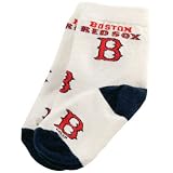 Boston Red Sox White Infant Print Bootie Socks