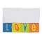 Bananafish All You Need is Love Velour Blanket with Satin Trim