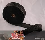 High Temperature Header/Exhaust Wrap Roll Black 1/16