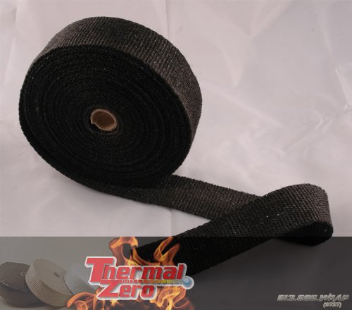 High Temperature Header/Exhaust Wrap Roll Black 1/16 X 2 X 25 - Thermal Zero