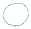 Anklet - A54 - Stretch - Swarovski (tm) Crystal and Heishi Beads ~ Pacific Opal (Creamy Green Blue)