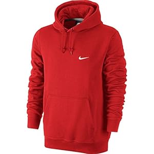 Nike Club Swoosh Mens Red Hoodie Large