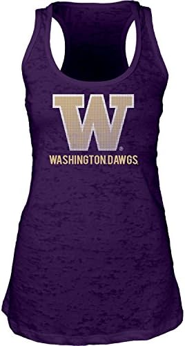NCAA Washington Huskies Women's Burnout Tank Top, Purple, Small