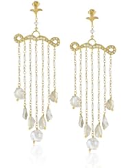 Azaara "Romantic" Chandelier Freshwater Pearl Drop Earrings