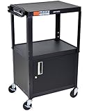 Luxor Adjustable Height Cart with Cabinet