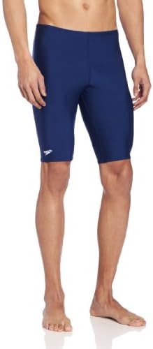 Speedo Men's Race Endurance+ Polyester Solid Jammer Swimsuit