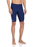 Speedo Mens Race Endurance+ Polyester Solid Jammer Swimsuit