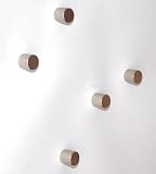 Produkt-Bild: 5 Design-Zylindermagnete extra stark 10 x 10 mm, h&auml;lt ca. 10 Blatt DIN A 4 Papier, ideal f&uuml;r Glas-Pinw&auml;nde