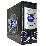 X-Blade 10-Bay Aluminum Mid ATX Gaming Case - No PS (Black)