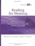 Reading for Meaning: How to Build Students' Comprehension, Reasoning, and Problem-Solving Skills (Strategic Teacher PLC Guides)