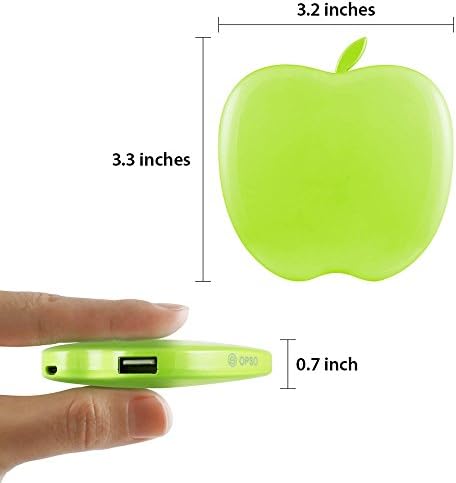 Apelpi® Slim 3200mAh - Light Green Portable External Battery Charger, MFI Certified (1 USB Port)