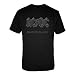 C.I.D. Mens AC/DC - Back In Black - Black - Small by AC/DC