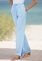 Seersucker Easy Waist Pants