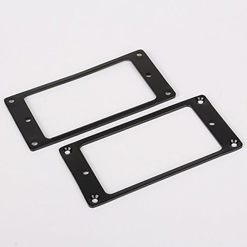 1Pair Black Metal Flat Humbucker Pickup Mounting Rings