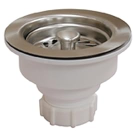 Plumbest B02-401 Decorative Basket Strainer, Brushed Stainless