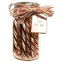 Gift Jar: Root Beer Old Fashion Candy Sticks