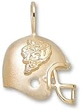 Iowa State Cyclones Solid 10K Gold ''ISU'' Cardinal Helmet Pendant