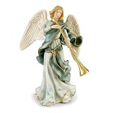 Lenox Little Town Of Bethlehem Ivory China Angel With Trumpet
