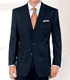 IMAGE OF Executive 2-Button Wool Suit with Center Vent with Pleated Front Trousers