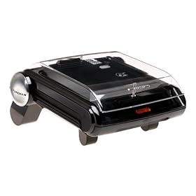 George Foreman GR19BWBC Contemporary Design Grill with Bun Warmer, Black by Bun Warmers