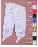 Shiny Satin Stretch Spandex 12-Button Fingerless Sleeve with shirred sides Bridal Wedding Formal Prom Glove