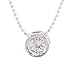 0.80 Carat Sterling Silver CZ Pendant
