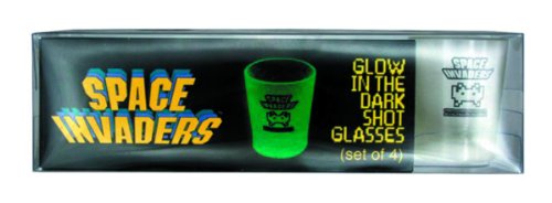 50Fifty Space Invaders Shot Glasses Set (4-Piece)