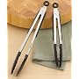 Cuisinart 9 Inch Stainless Steel Locking Tongs,  Black
