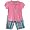 Girls 2pc Embroidered Shooting Star Plaid Short Set ~ Size 6x