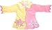 3-D Regenmantel Blüte Kinder Biene Lotus Prinzessin Elfe Blumenfee Blume rosa pastell gelb Fee Mädchen Regenset Regenjacke Regencape sehr leicht und hochwertiges Material Kinder Regenbekleidung Kapuze