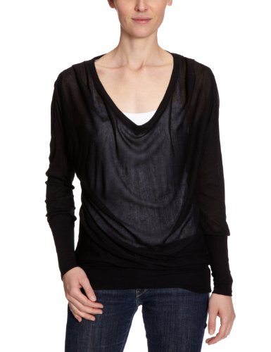 VERO MODA Damen Pullover, 10079139 Momo Bat Top, Gr. 36 (S), Schwarz (BLACK) Preisvergleich