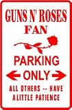 GUNS N' ROSES PARKING rock band street sign
