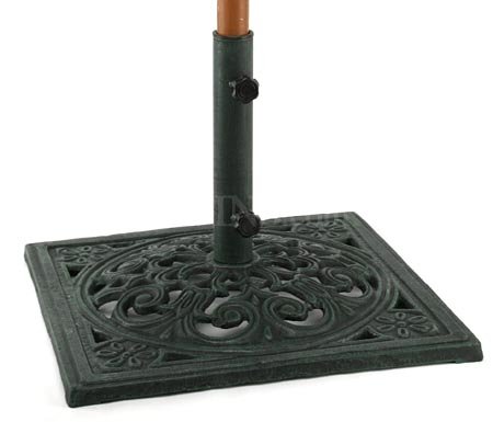 Childrens Toyshop  Outdoor Living : Ewins Cast Iron Square Umbrella Stand - Verdi Gras
