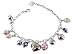 Guess - UBB11119 - Bracelet Femme - Métal Argent - Breloques - Verre coloré - 18 cm