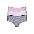 3 Pk Womens Organic Cotton Soft Boy Leg Pant, Knickers Underwear