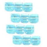 12 Light Azore AB Swarovski Crystal Cube Beads 5601 4mm
