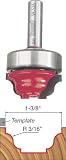 Freud 39-526 1-3/8-Inch Diameter Top Bearing Ogee Fillet Groove Router Bit with 3/8-Inch Shank