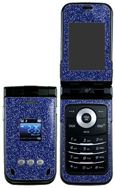 Metallic Blue - Samsung A900 Protector Skin Decals - Faceplates